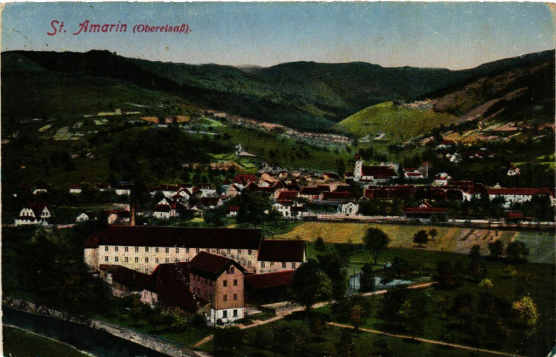 Carte postale ancienne Saint-Amarin - Panorama - Vue générale à Saint-Amarin