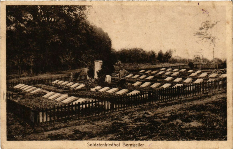 Carte postale ancienne Soldatenfriedhof Bernweiler