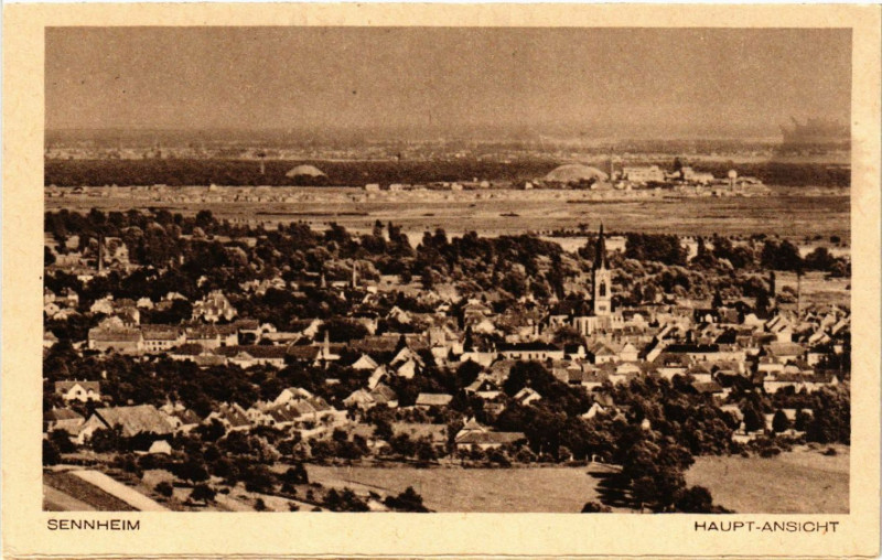 Carte postale ancienne Sennheim - Cernay - Haupt-Ansicht - Vue générale à Cernay