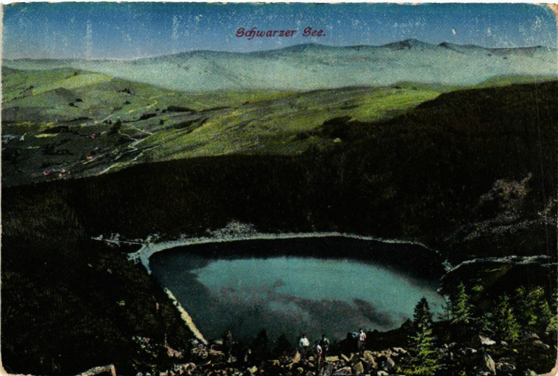 Carte postale ancienne Schwarzer See - Lac Noir - Vue Totale