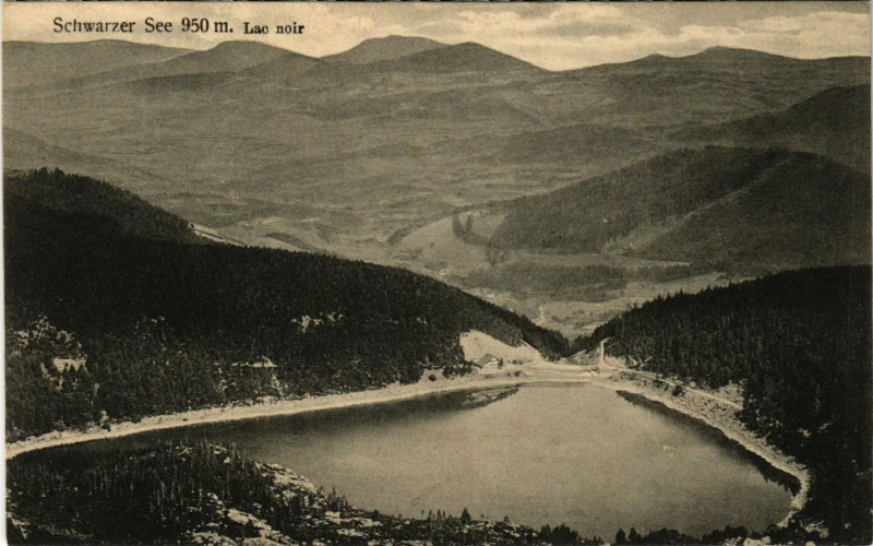 Carte postale ancienne Schwarzer See - Lac Noir - Vue Totale