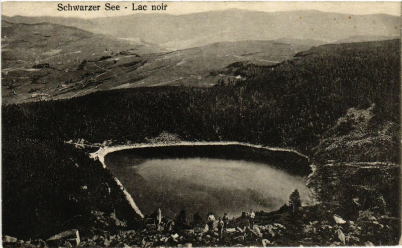 Carte postale ancienne Schwarzer See - Lac Noir - Vue Totale