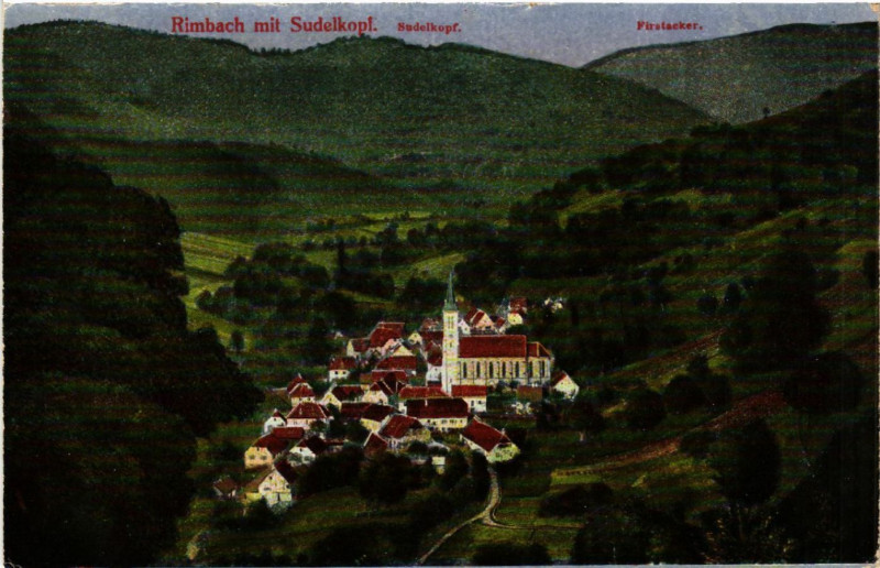 Carte postale ancienne Rimbach mit Sudelkopf - Sudelkopf - Firstacker