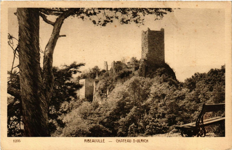 Carte postale ancienne Ribeauville - Ribeauville - Chateau Saint-Ulrich à Ribeauvillé