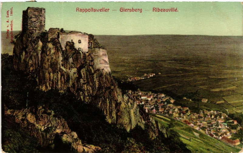 Carte postale ancienne Ribeauville - Rappoltsweiler - Giersberg - Panorama à Ribeauvillé