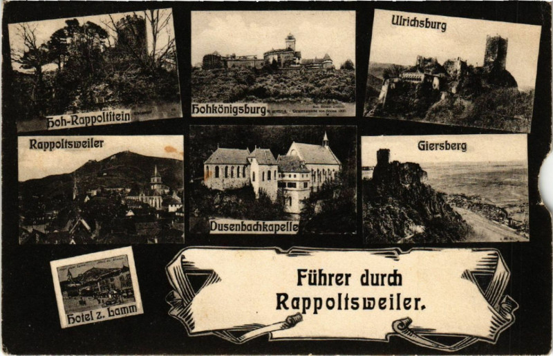 Carte postale ancienne Ribeauville - Rappoltsweiler - Scenes à Ribeauvillé