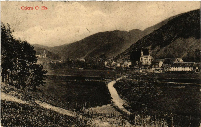 Carte postale ancienne Odern - Panorama