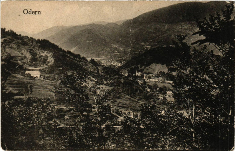 Carte postale ancienne Odern - Panorama