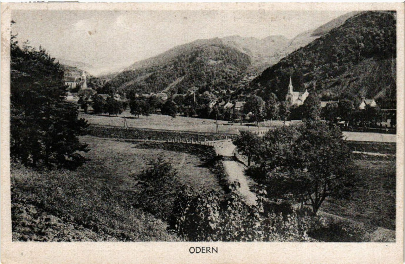 Carte postale ancienne Odern - Panorama
