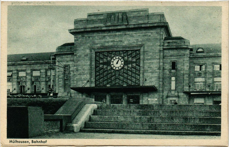 Carte postale ancienne Mulhausen - Mulhouse - La Gare - Bahnhof à Mulhouse