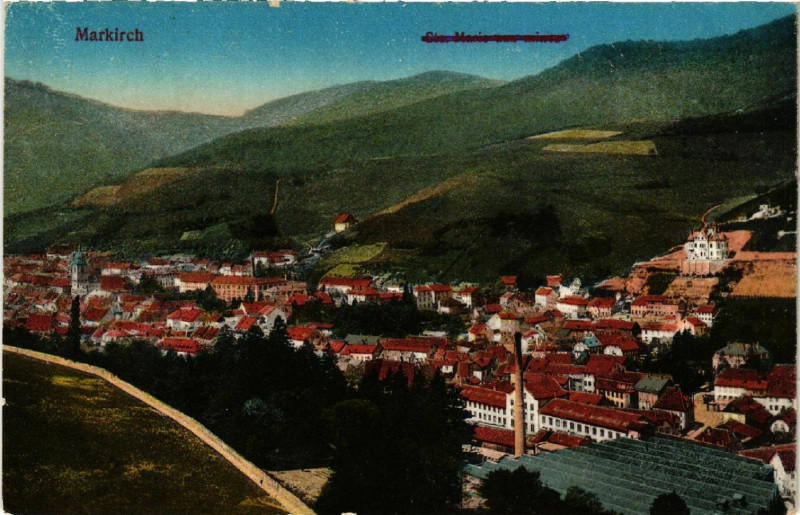 Carte postale ancienne Markirch - Sainte-Marie-aux-Mines - Panorama - Vue générale à Sainte-Marie-aux-Mines