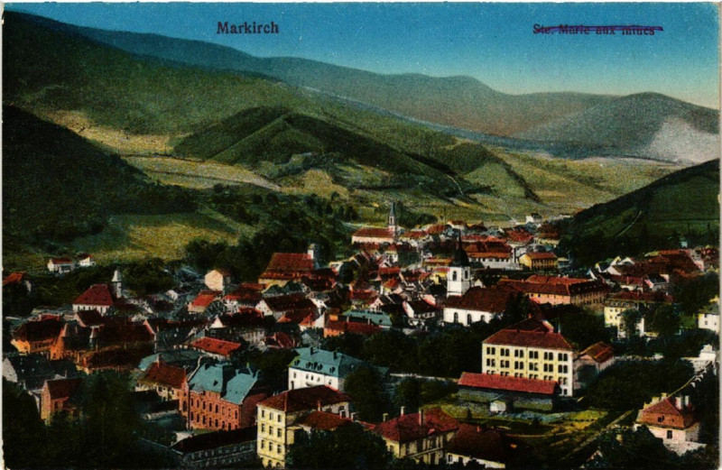 Carte postale ancienne Markirch - Sainte-Marie-aux-Mines - Panorama - Vue générale à Sainte-Marie-aux-Mines