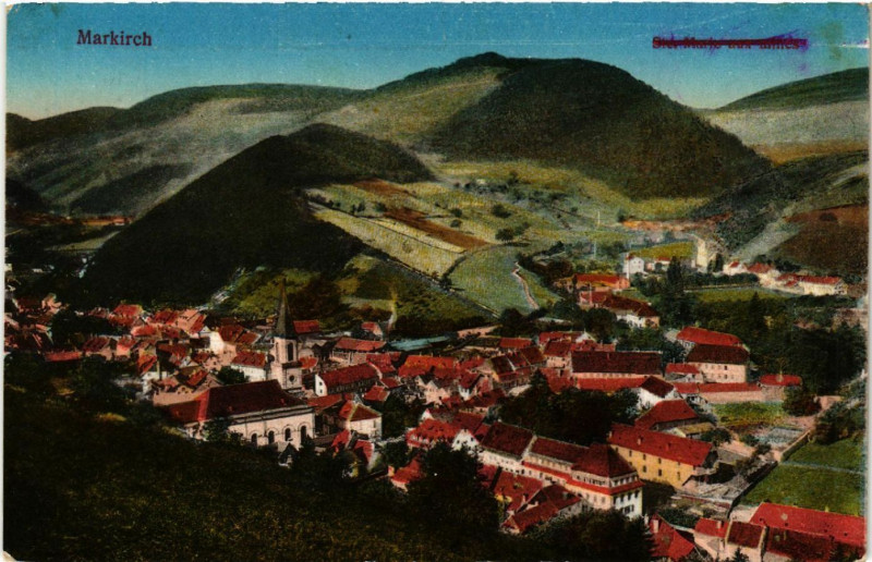 Carte postale ancienne Markirch - Sainte-Marie-aux-Mines - Panorama - Vue générale à Sainte-Marie-aux-Mines