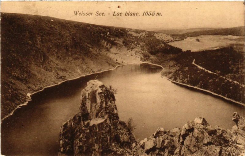 Carte postale ancienne Lac Blanc - Weisser See - Vue - Scene