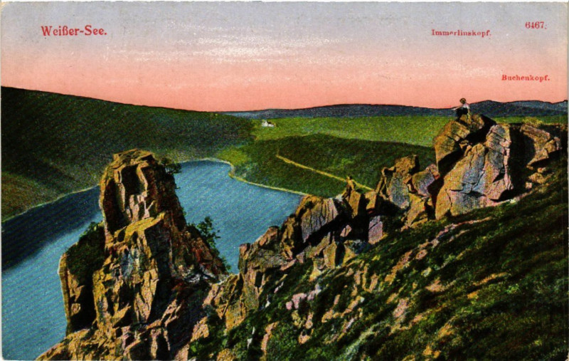 Carte postale ancienne Lac Blanc - Weisser See - Vue - Scene