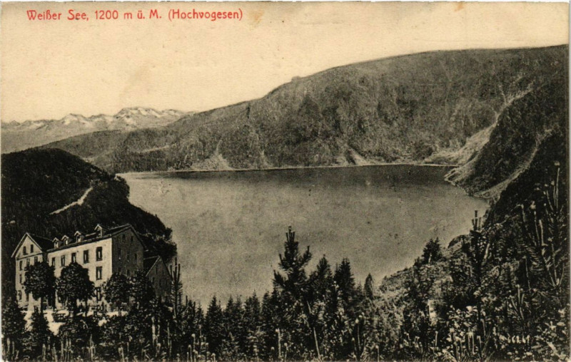 Carte postale ancienne Lac Blanc - Weisser See - Vue - Scene