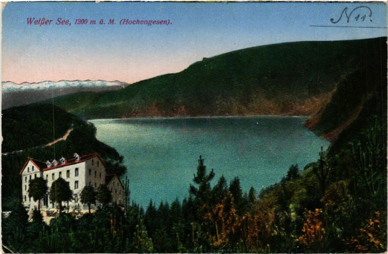 Carte postale ancienne Lac Blanc - Weisser See - Vue - Scene