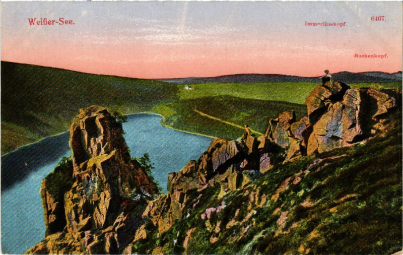 Carte postale ancienne Lac Blanc - Weisser See - Vue - Scene