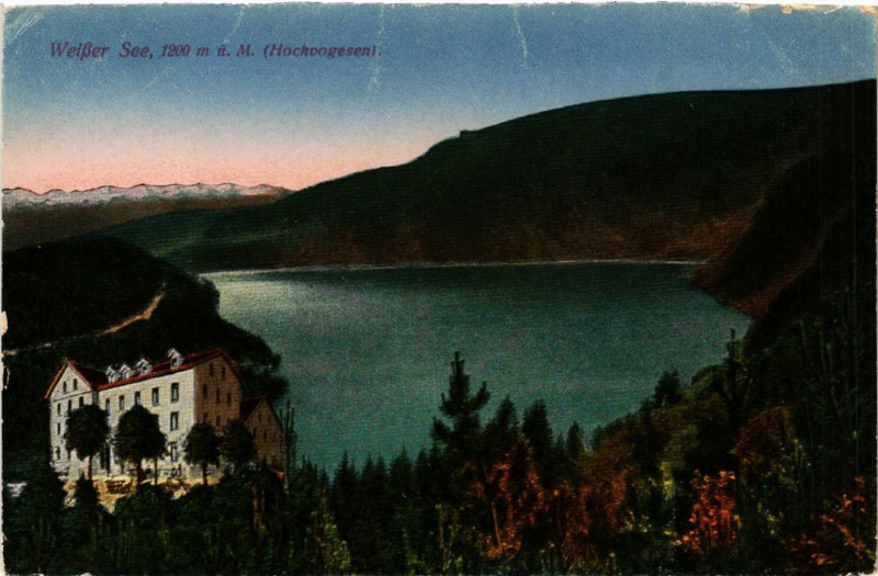 Carte postale ancienne Lac Blanc - Weisser See - Vue - Scene