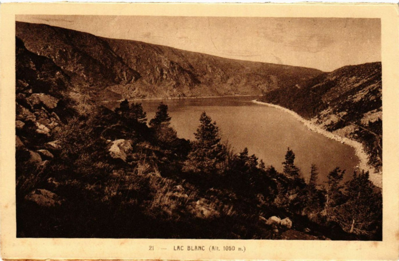 Carte postale ancienne Lac Blanc - Weisser See - Vue - Scene