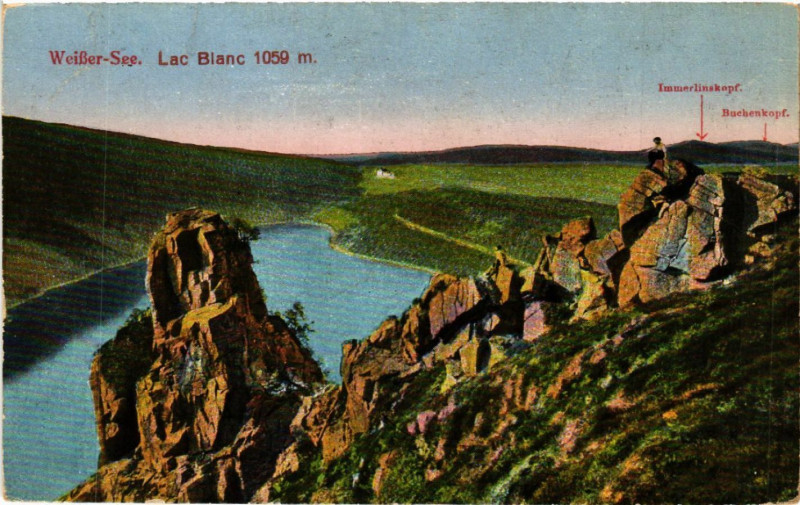 Carte postale ancienne Lac Blanc - Weisser See - Vue - Scene