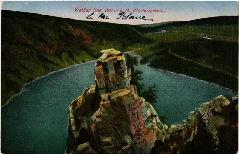 Carte postale ancienne Lac Blanc - Weisser See - Scene