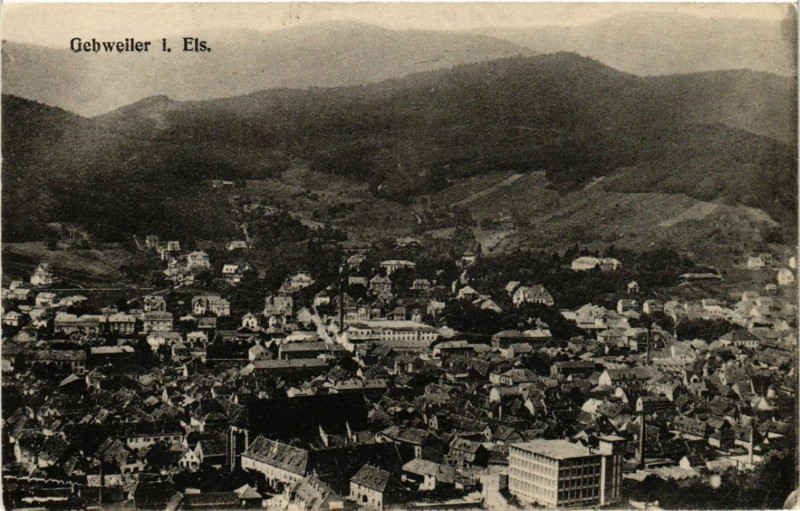 Carte postale ancienne Guebwiller - Gebweiler i. Els. - Panorama à Guebwiller