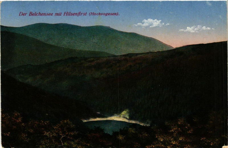 Carte postale ancienne Der Belchen See mit Hilsenfirst