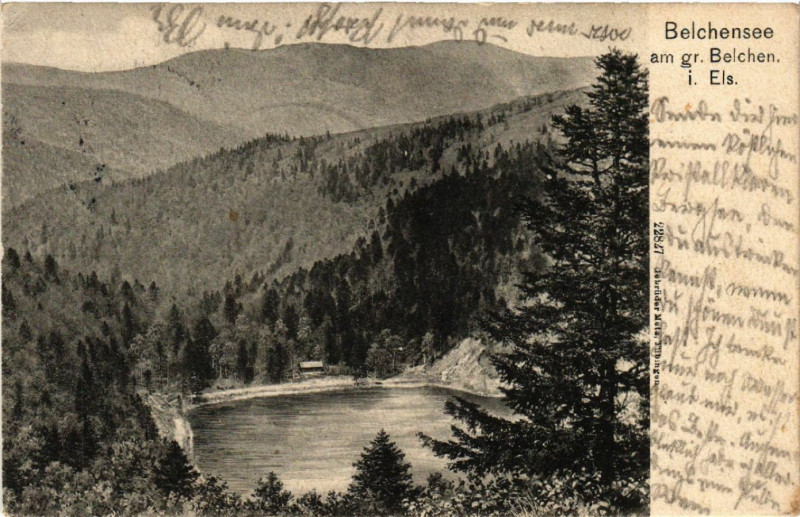 Carte postale ancienne Belchen See - am gr. Belchen i. Els