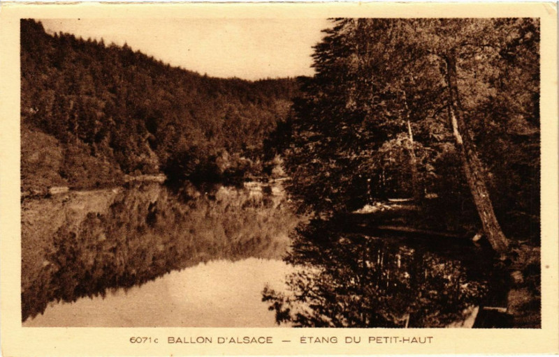 Carte postale ancienne Ballon D'Alsace - Etang du Petit-Haut