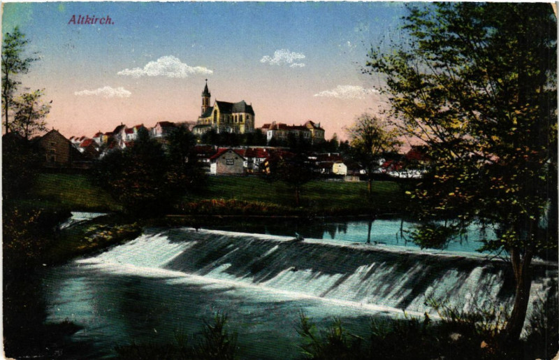 Carte postale ancienne Altkirch - Vue - Scene à Altkirch