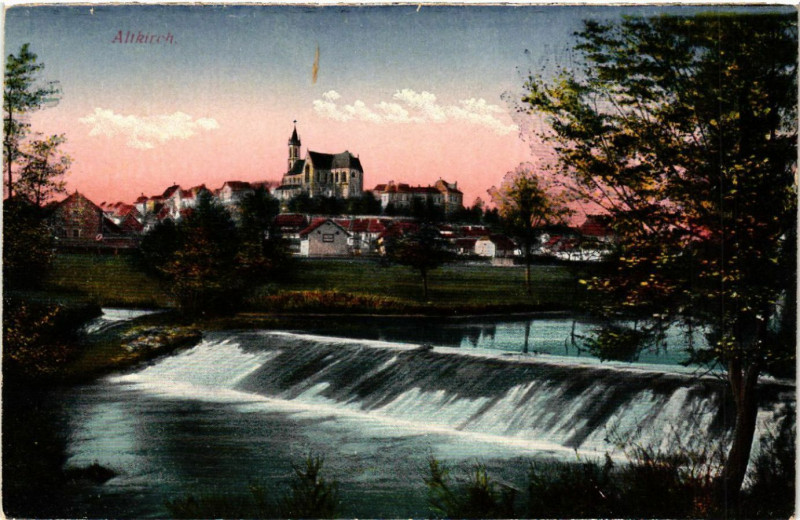 Carte postale ancienne Altkirch - Vue - Scene à Altkirch
