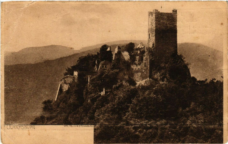 Carte postale ancienne Ulrichsburg - Chateau de Saint-Ulrich à Saint-Ulrich