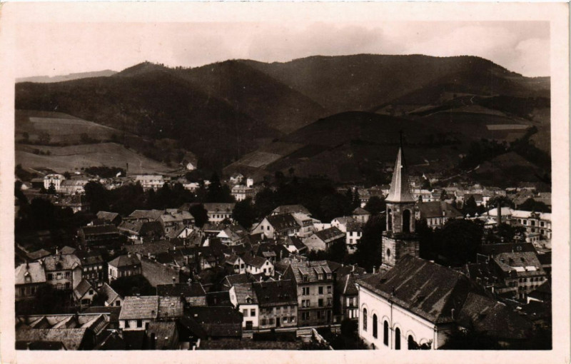 Carte postale ancienne Markirch - Sainte-Marie-aux-Mines - Vue générale à Sainte-Marie-aux-Mines
