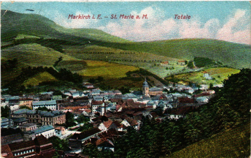 Carte postale ancienne Markirch - Sainte-Marie-aux-Mines - Totale - Vue générale à Sainte-Marie-aux-Mines