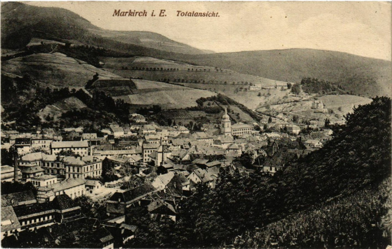 Carte postale ancienne Markirch - Sainte-Marie-aux-Mines - Totalansicht - Vue générale à Sainte-Marie-aux-Mines