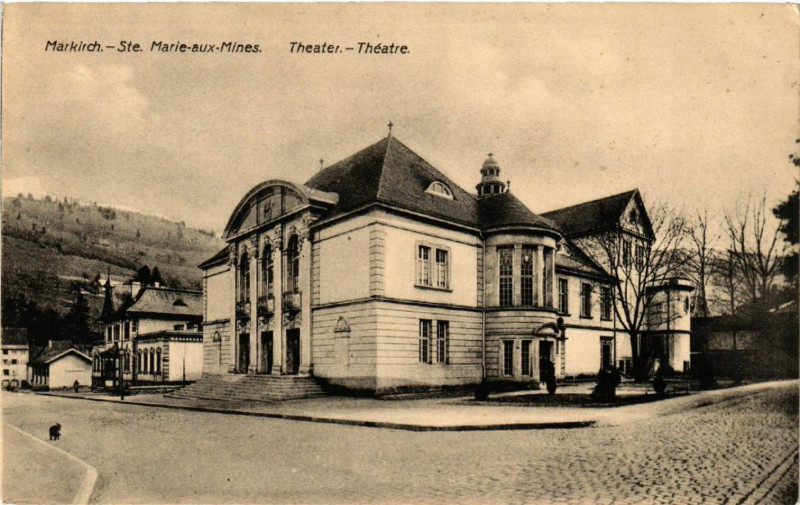 Carte postale ancienne Markirch - Sainte-Marie-aux-Mines - Theater - Theatre à Sainte-Marie-aux-Mines