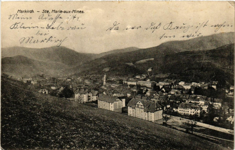 Carte postale ancienne Markirch - Sainte-Marie-aux-Mines - Panorama - Vue générale à Sainte-Marie-aux-Mines