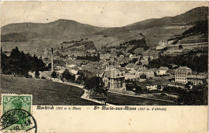 Carte postale ancienne Markirch - Sainte-Marie-aux-Mines - Panorama - Vue générale à Sainte-Marie-aux-Mines