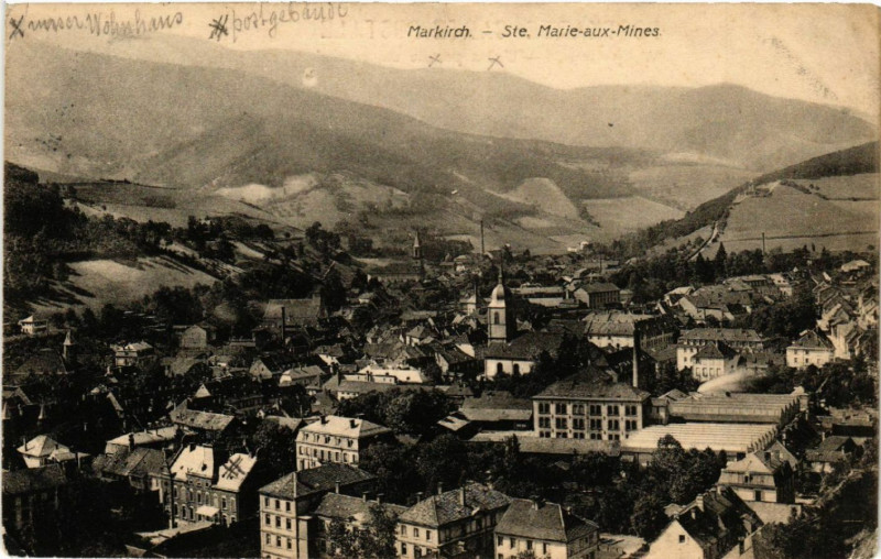 Carte postale ancienne Markirch - Sainte-Marie-aux-Mines - Panorama - Vue générale à Sainte-Marie-aux-Mines
