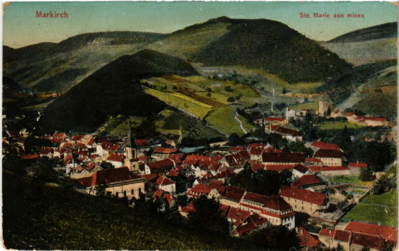 Carte postale ancienne Markirch - Sainte-Marie-aux-Mines - Panorama - Vue générale à Sainte-Marie-aux-Mines