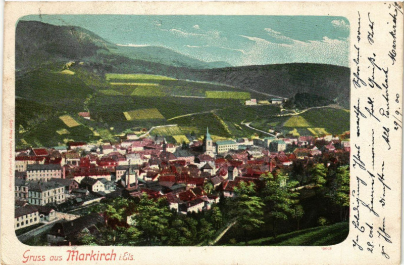 Carte postale ancienne Markirch - Sainte-Marie-aux-Mines - Panorama - Vue générale à Sainte-Marie-aux-Mines