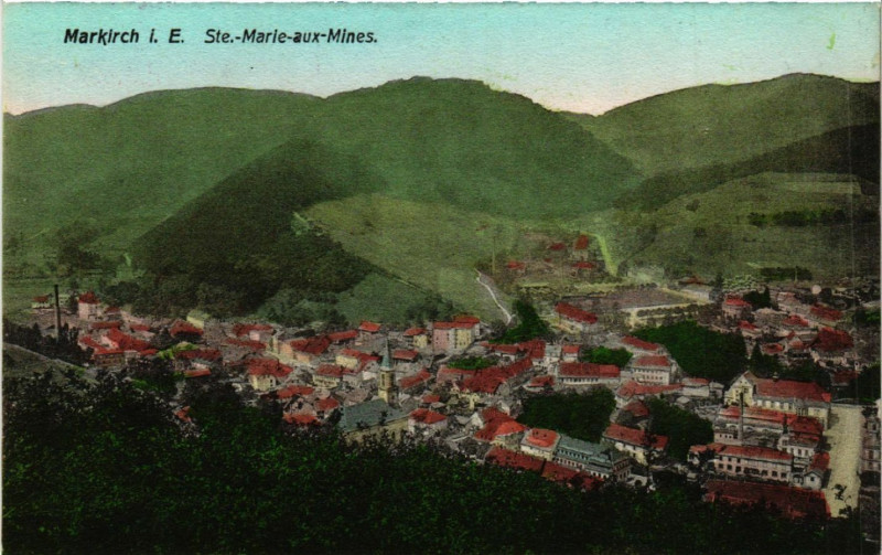 Carte postale ancienne Markirch - Sainte-Marie-aux-Mines - Panorama - Vue générale à Sainte-Marie-aux-Mines