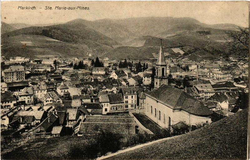 Carte postale ancienne Markirch - Sainte-Marie-aux-Mines - Panorama - Vue générale à Sainte-Marie-aux-Mines