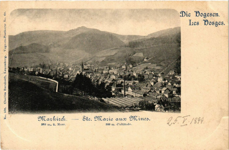 Carte postale ancienne Markirch - Sainte-Marie-aux-Mines - Panorama - Vue générale à Sainte-Marie-aux-Mines
