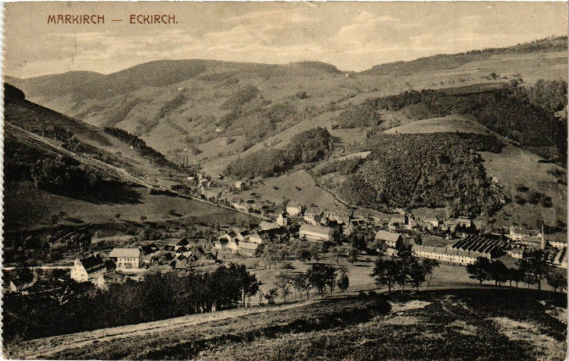 Carte postale ancienne Markirch - Sainte-Marie-aux-Mines - Panorama à Sainte-Marie-aux-Mines