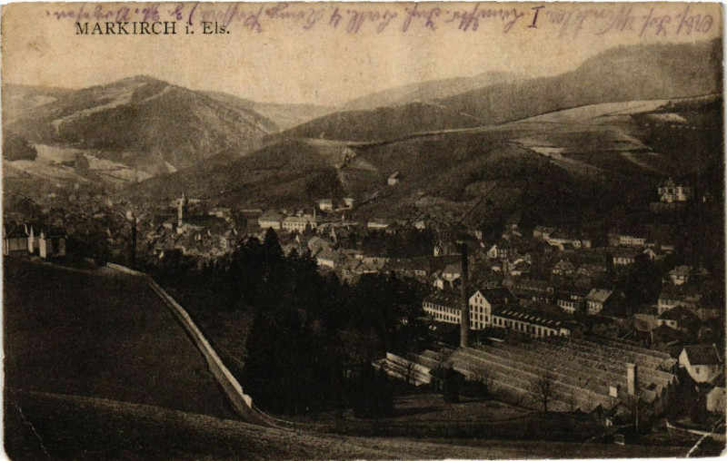Carte postale ancienne Markirch - Sainte-Marie-aux-Mines - Panorama à Sainte-Marie-aux-Mines