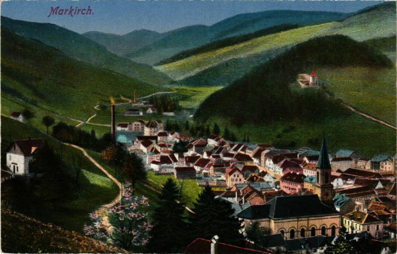Carte postale ancienne Markirch - Sainte-Marie-aux-Mines - Panorama à Sainte-Marie-aux-Mines