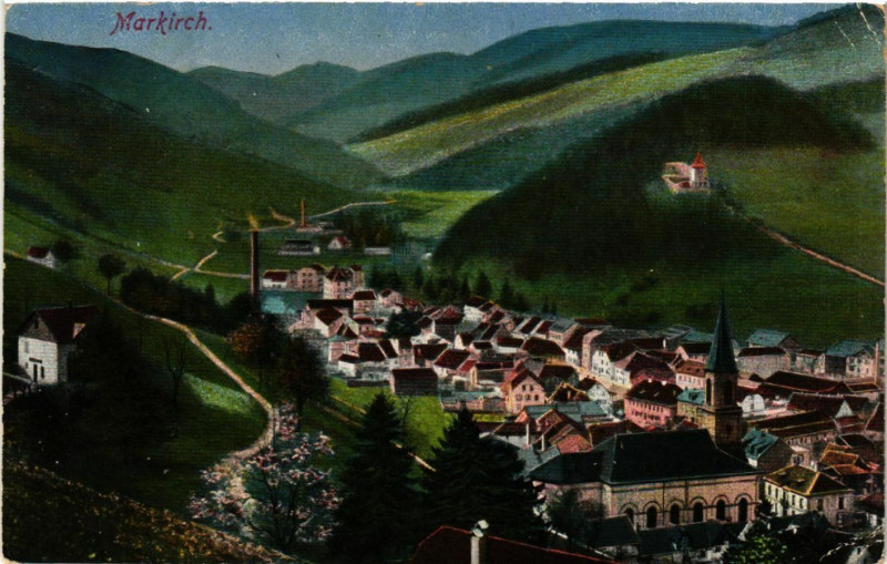 Carte postale ancienne Markirch - Sainte-Marie-aux-Mines - Panorama à Sainte-Marie-aux-Mines
