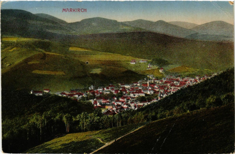 Carte postale ancienne Markirch - Sainte-Marie-aux-Mines - Panorama à Sainte-Marie-aux-Mines